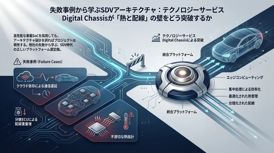 失敗事例から学ぶSDVアーキテクチャ：Snapdragon Digital Chassisが「熱と配線」の壁をどう突破するか