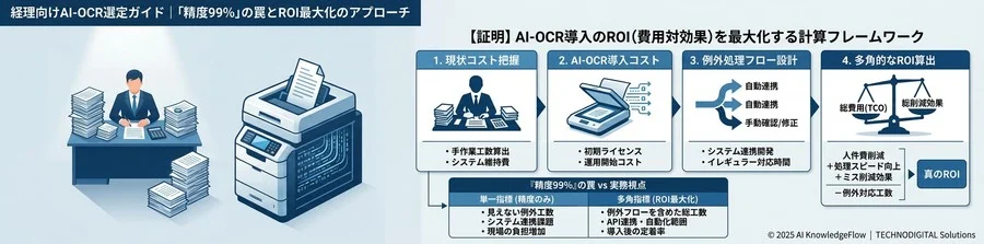 【証明】AI-OCR導入のROI（費用対効果）を最大化する計算フレームワーク - Section Image